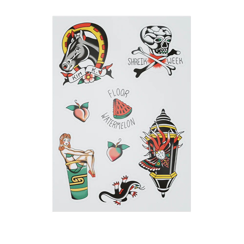 PaymoneyWubby Temporary Tattoo Flash Sheet - Image 2