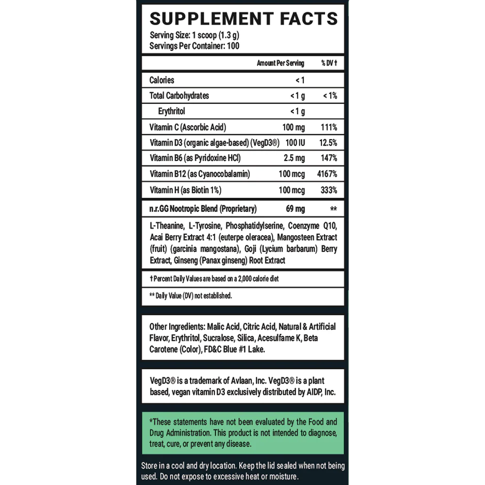 Sigma Brain Caffeine Free - 100 Servings - Image 5